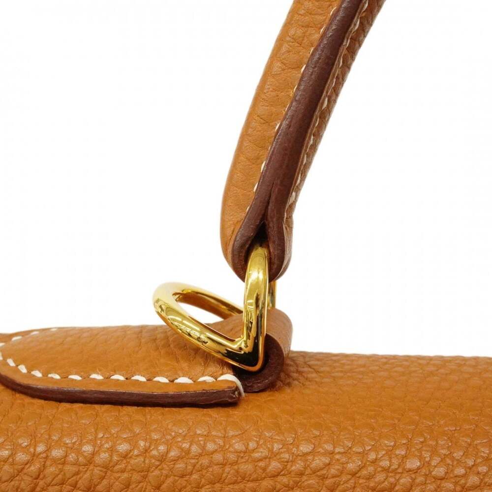 Hermes Kelly 35 Togo Gold Handbag (□L stamp) 2-way bag for women - Picture 8 of 15